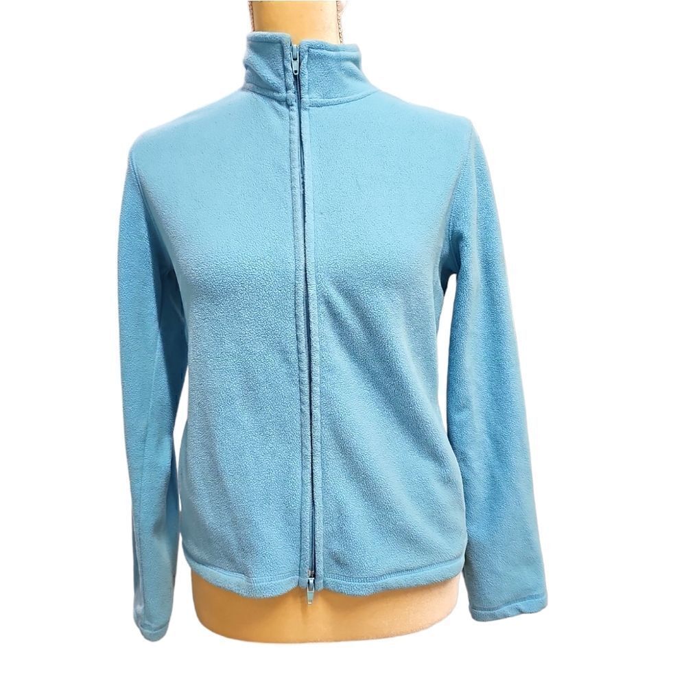 Express Baby Blue Zippered Sweater Size Large